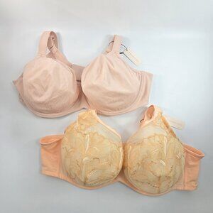 Understance Bra Lot 48DD Underwired Peach Pink Lace
